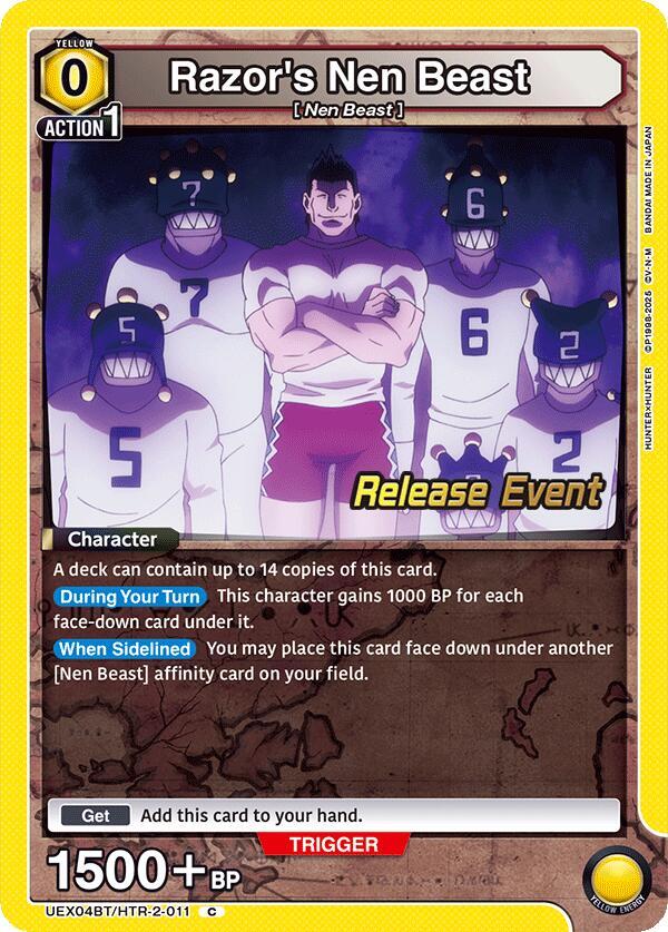 UEX04BT: HUNTER X HUNTER Vol.2 Release Event Cards - Union Arena