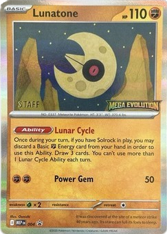 Lunatone [Staff] 004 — Mega Evolution Promos
