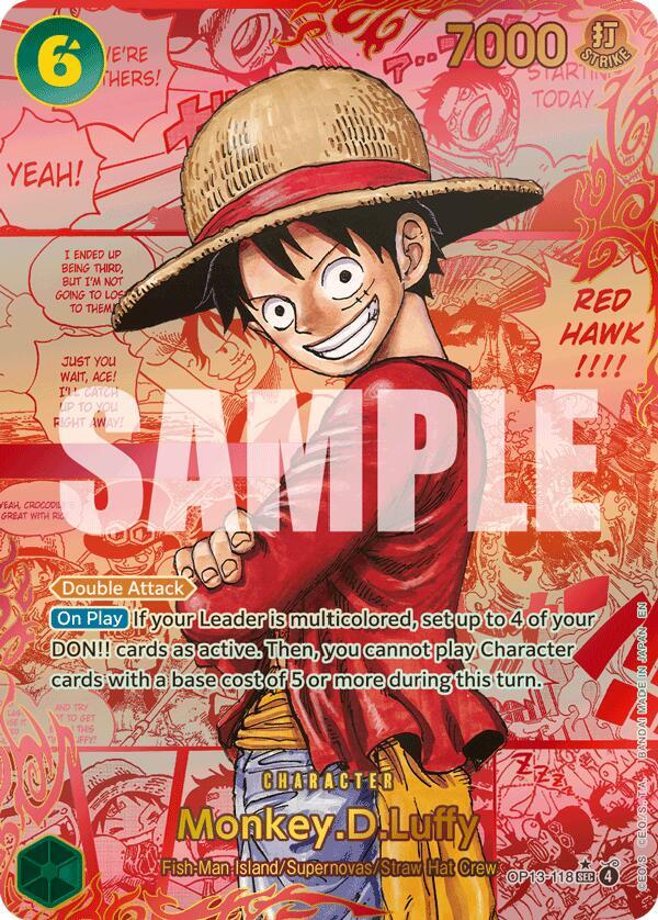 Monkey.D.Luffy (118) (3rd Anniversary) - OP13-118 - Carrying On