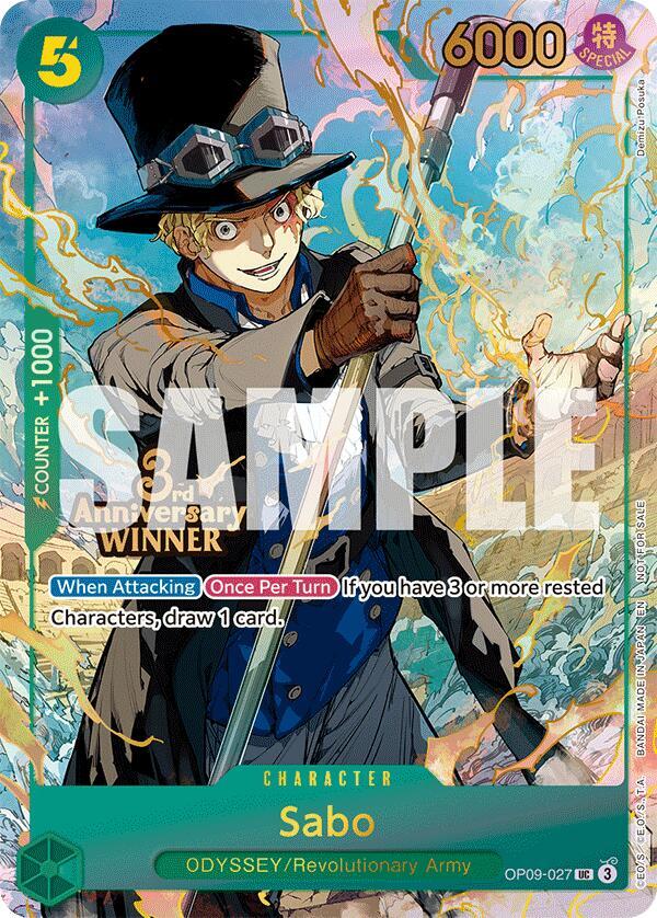 Sabo - OP09-027 (3rd Anniversary Winner) 