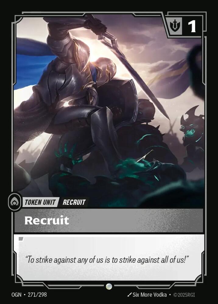 Recruit (271) // Buff - 271/298 - Origins Riftbound - Collectr