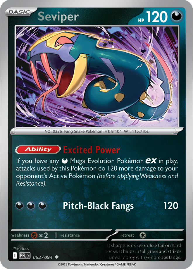 Seviper 062/094 — Phantasmal Flames