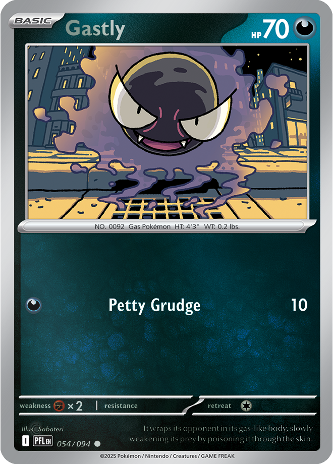 Gastly 054/094 — Phantasmal Flames
