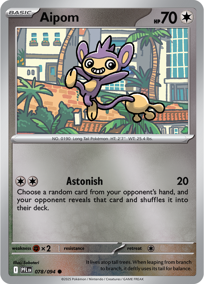 Aipom 078/094 — Phantasmal Flames