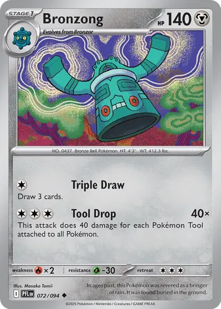 revered cards pokemon Pokemon TCG - Surging Sparks - #127/191 - Reverse Holo - Bronzong main image 1