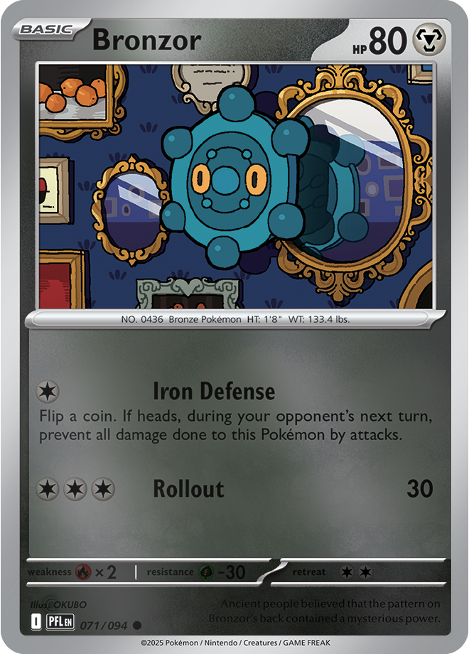 Bronzor 071/094 — Phantasmal Flames