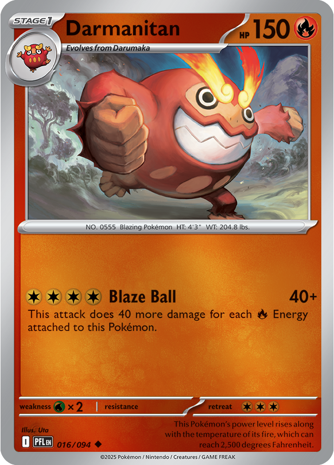 Darmanitan 016/094 — Phantasmal Flames