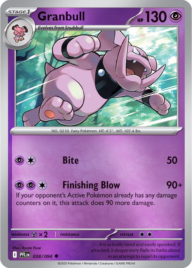 Granbull 038/094 — Phantasmal Flames