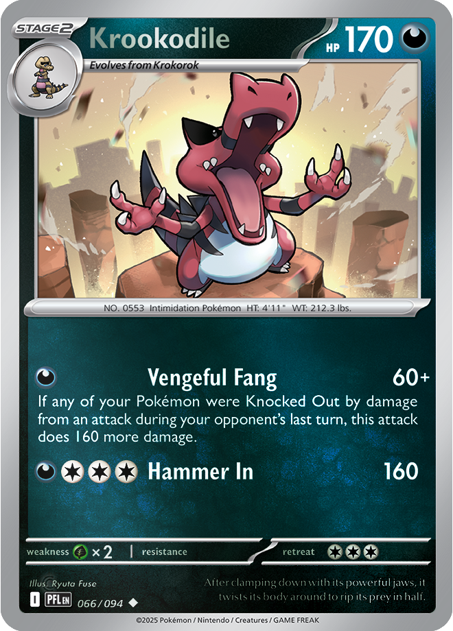 Krookodile 066/094 — Phantasmal Flames