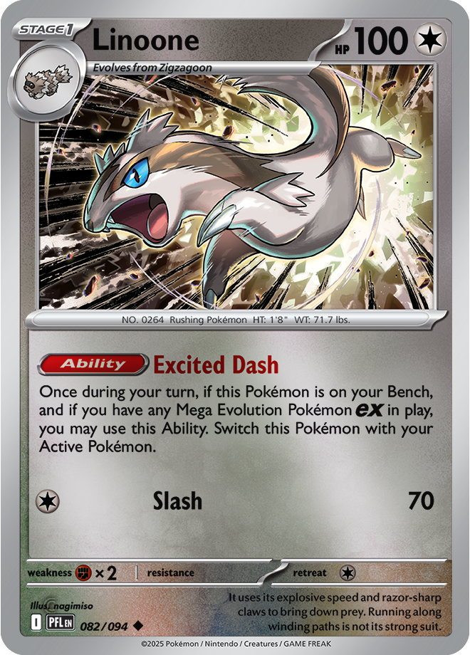 Linoone 082/094 — Phantasmal Flames