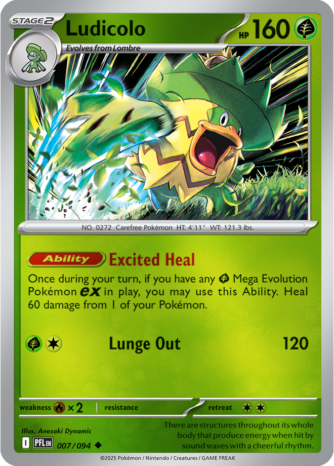 Ludicolo 007/094 — Phantasmal Flames