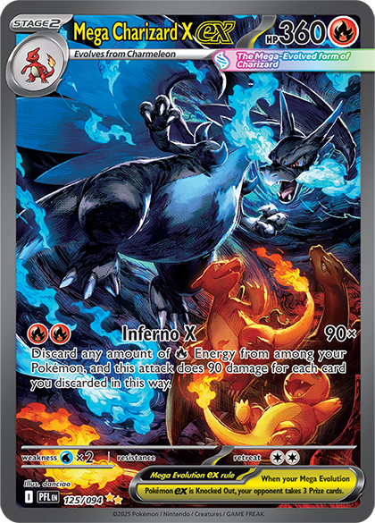 Mega Charizard X ex - 125/094 - Phantasmal Flames Pokemon - Collectr