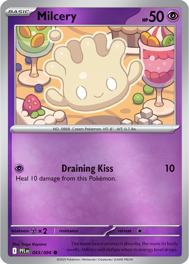 Milcery 043/094 — Phantasmal Flames