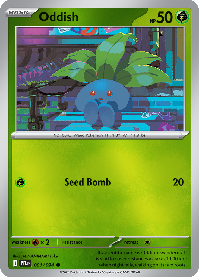 Oddish 001/094 — Phantasmal Flames