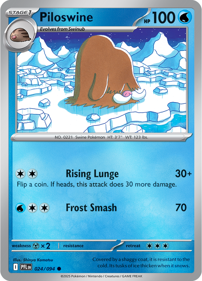 Piloswine 024/094 — Phantasmal Flames