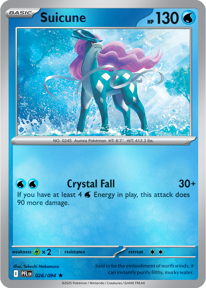 Suicune 026/094 — Phantasmal Flames