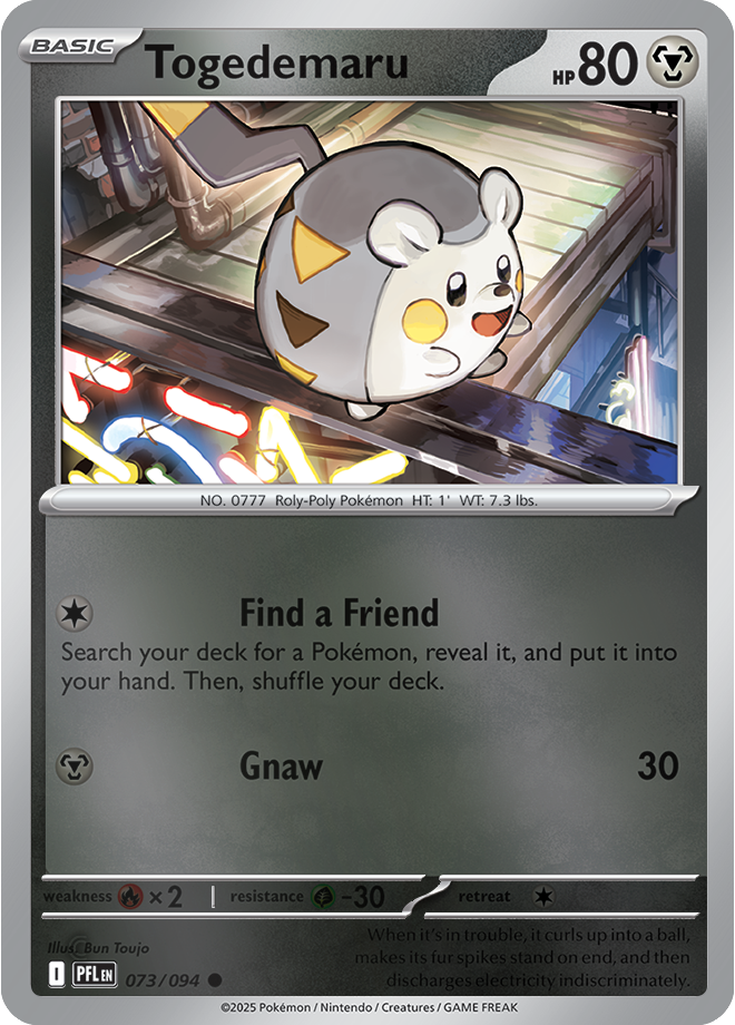 Togedemaru 073/094 — Phantasmal Flames