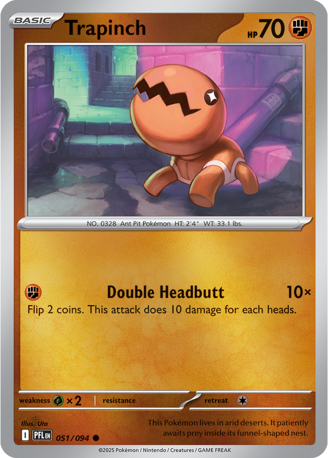 Trapinch 051/094 — Phantasmal Flames