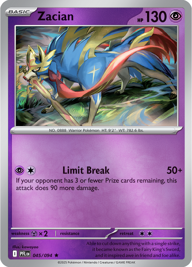 Zacian 045/094 — Phantasmal Flames