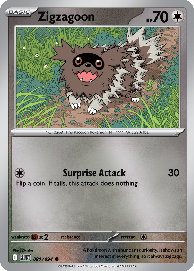 Zigzagoon 081/094 — Phantasmal Flames