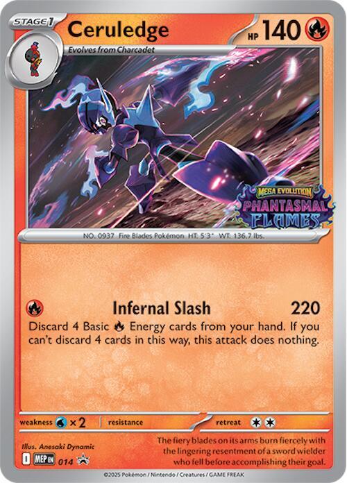 Ceruledge (Prerelease) 014 — Mega Evolution Promos