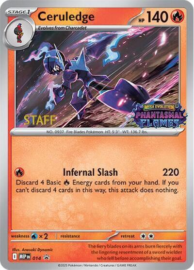 pokemon staff card Hydreigon Prerelease (Staff) - SWSH037 main image 1