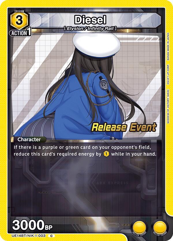 UE14BT: GODDESS OF VICTORY: NIKKE Release Event Cards - Union