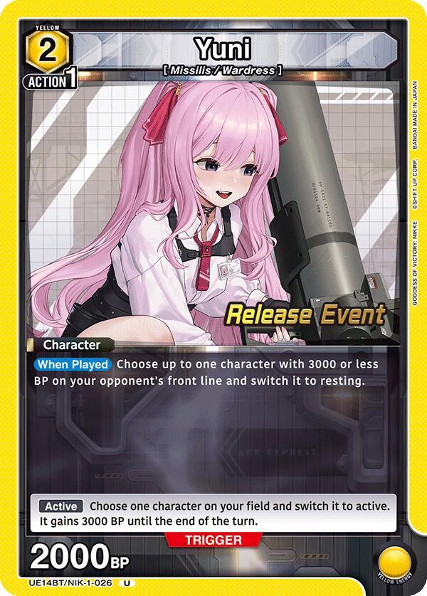UE14BT: GODDESS OF VICTORY: NIKKE Release Event Cards - Union