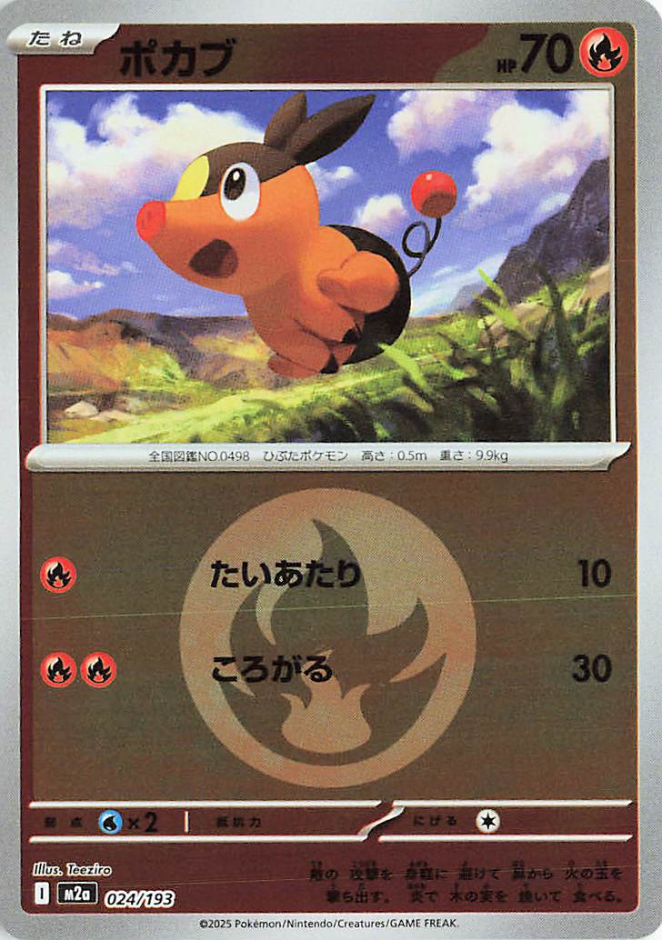 Tepig (Energy Symbol Pattern) 024/193 — MEGA Dream ex