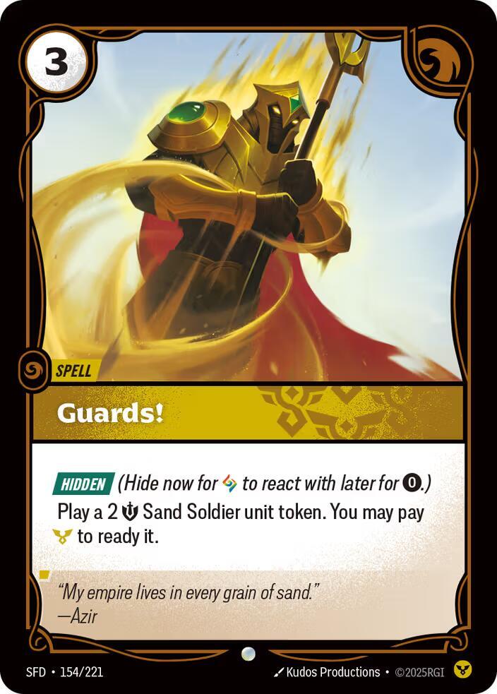 Guards! - 154/221 - Spiritforged Riftbound - Collectr