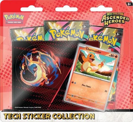 Mega Evolution: Ascended Heroes Tech Sticker Collection - Charmander