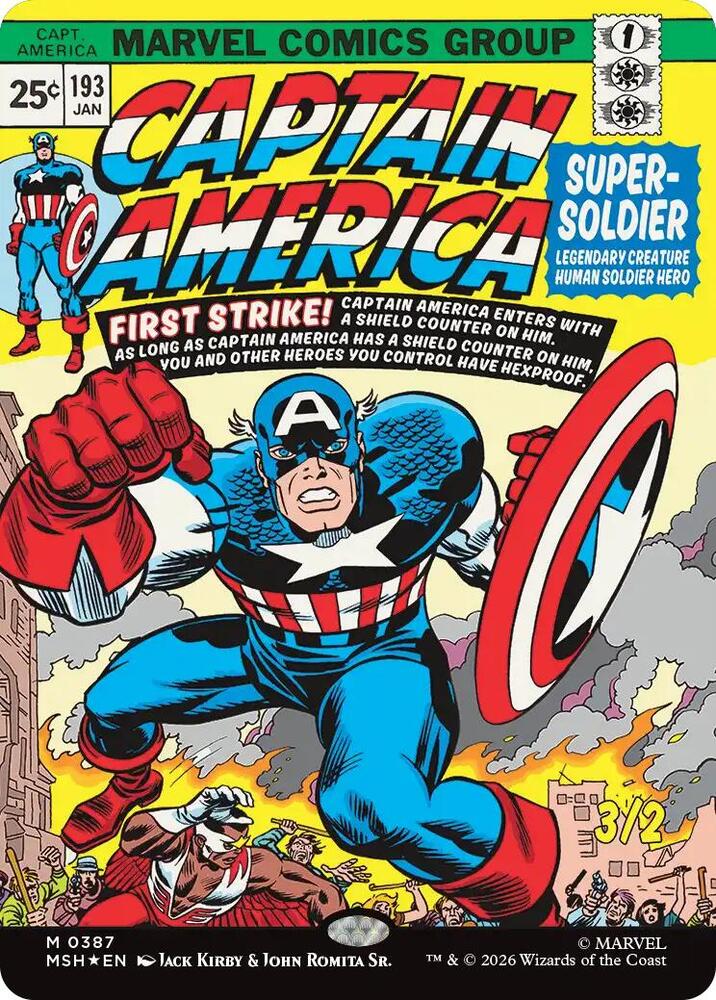 Captain America, Super-Soldier (Borderless) 