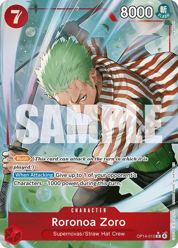 Roronoa Zoro - OP14-015 (Alternate Art) 