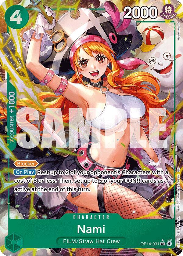 Nami (Alternate Art) - OP14-031 - The Azure Sea's Seven One Piece