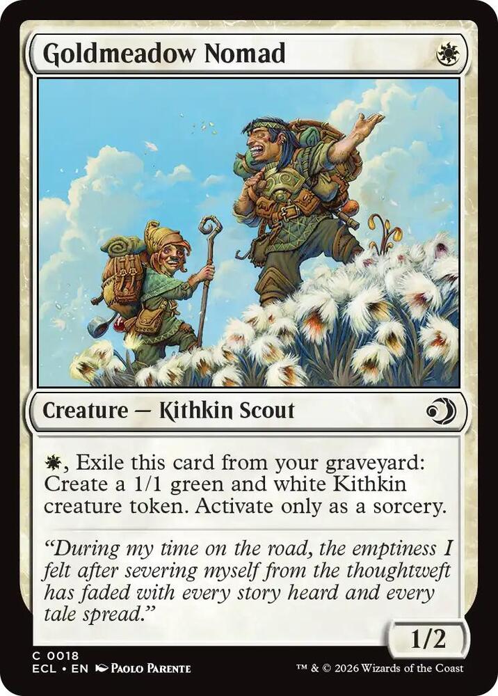 Goldmeadow Nomad - 18 - Lorwyn Eclipsed Magic: The Gathering - Collectr
