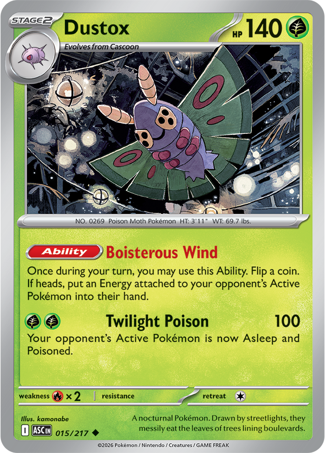 Dustox 015/217 — Ascended Heroes