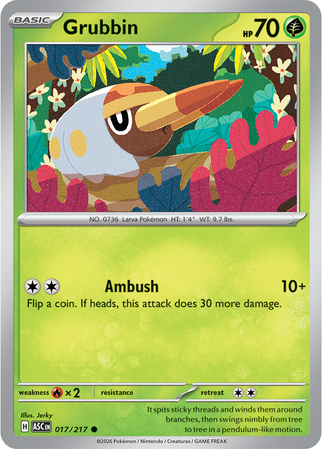 Grubbin 017/217 — Ascended Heroes