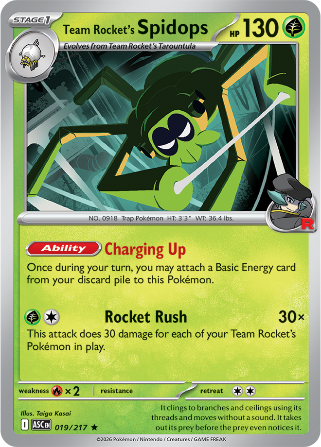 Team Rocket's Spidops 019/217 — Ascended Heroes