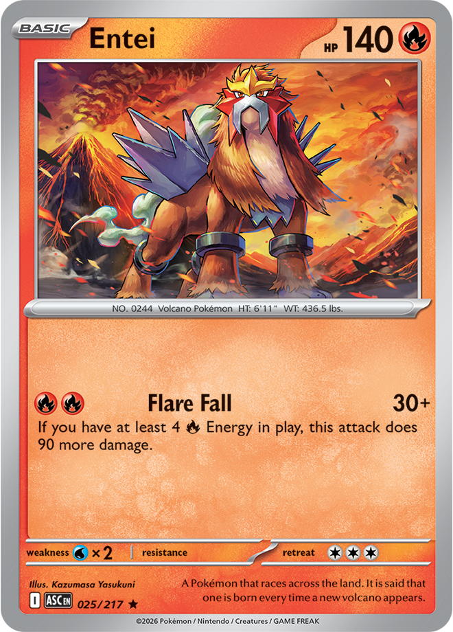 Entei 025/217 — Ascended Heroes