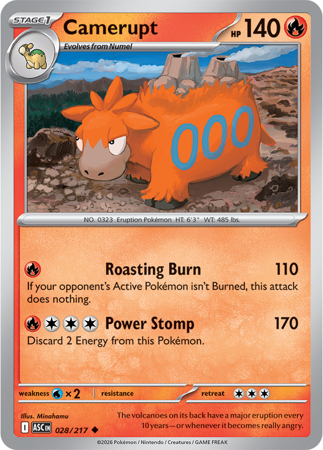 Camerupt 028/217 — Ascended Heroes