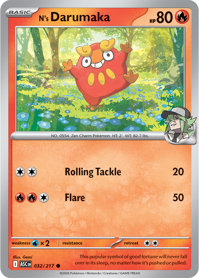 N's Darumaka 032/217 — Ascended Heroes