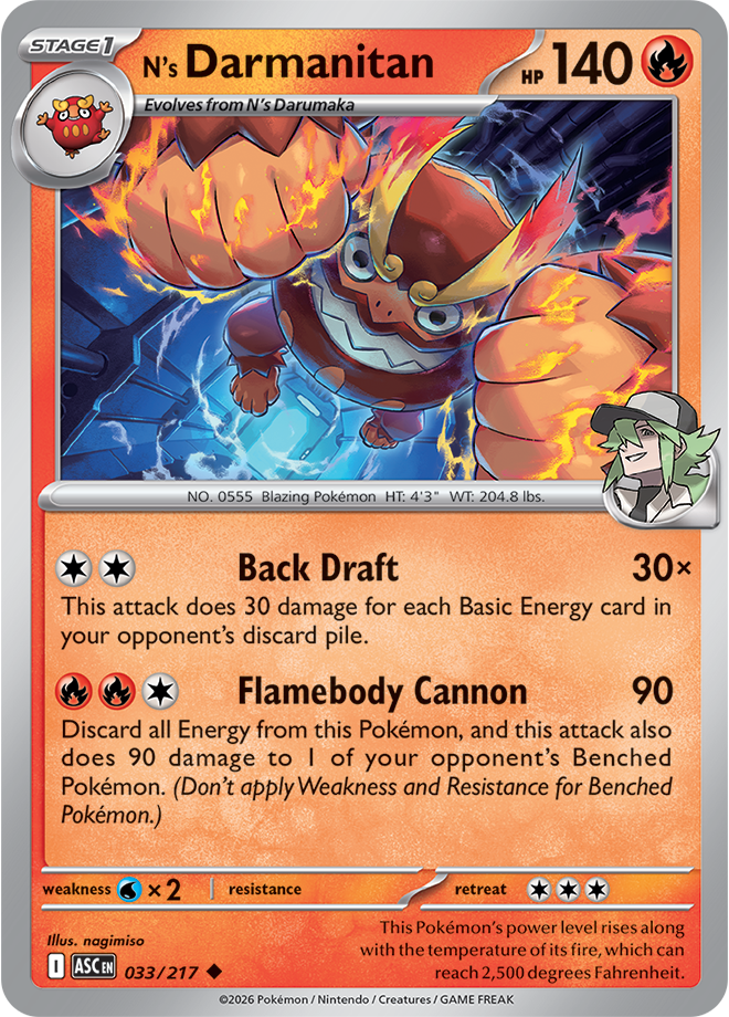 N's Darmanitan 033/217 — Ascended Heroes