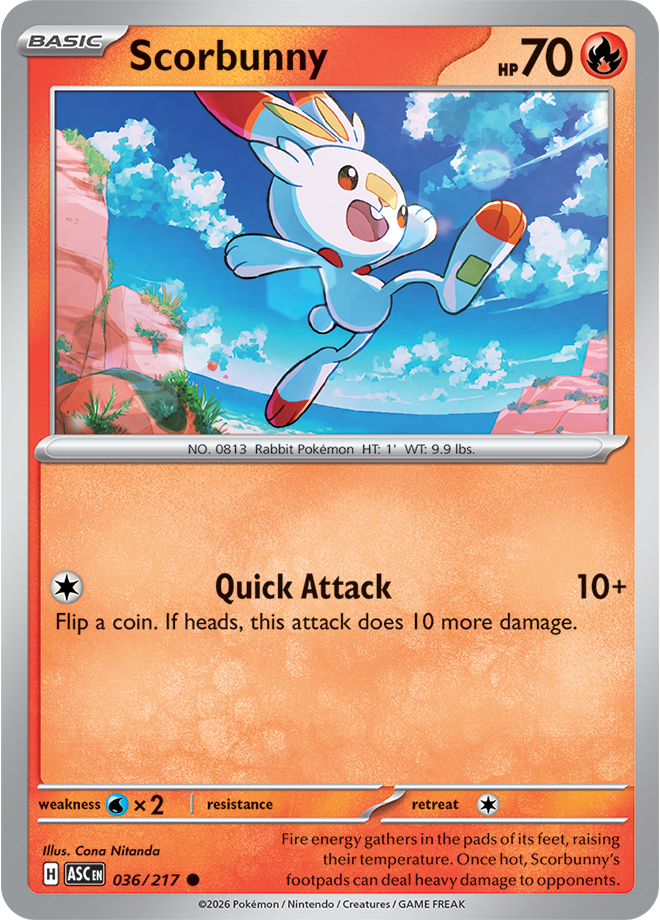 Scorbunny 036/217 — Ascended Heroes