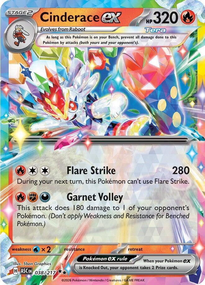 Cinderace ex 038/217 — Ascended Heroes