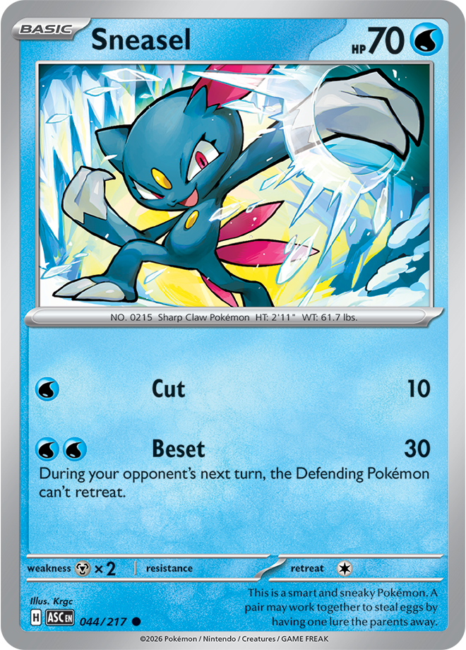 Sneasel 044/217 — Ascended Heroes