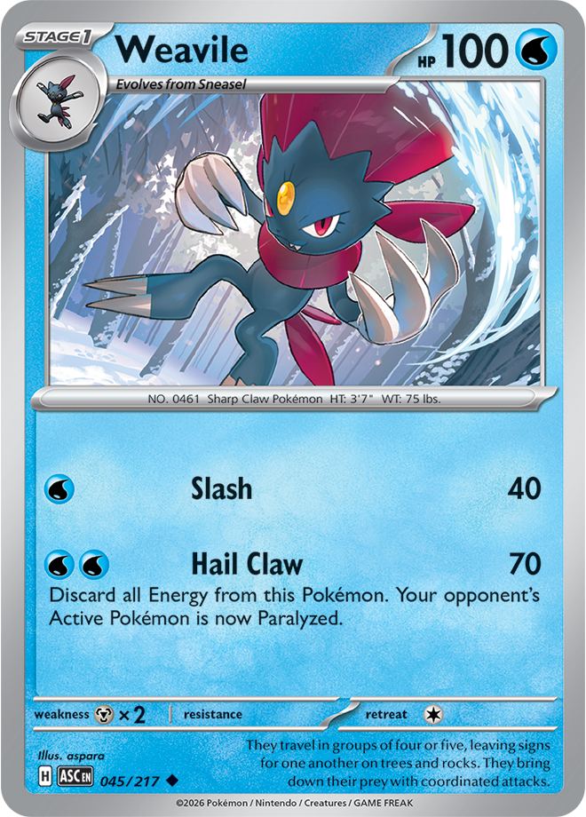 Weavile 045/217 — Ascended Heroes