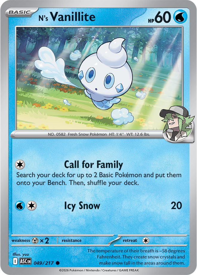 N's Vanillite 049/217 — Ascended Heroes