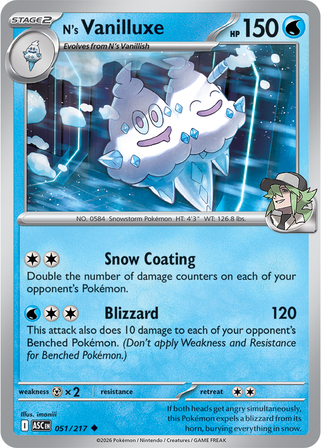 N's Vanilluxe 051/217 — Ascended Heroes