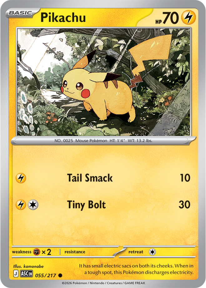 Pikachu 055/217 — Ascended Heroes