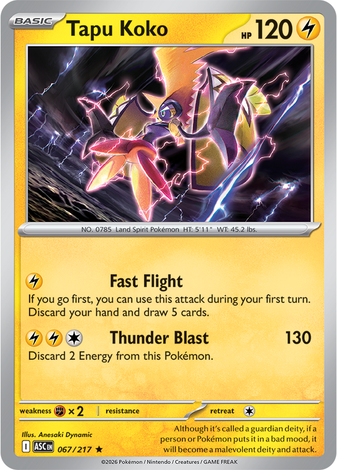 Tapu Koko 067/217 — Ascended Heroes